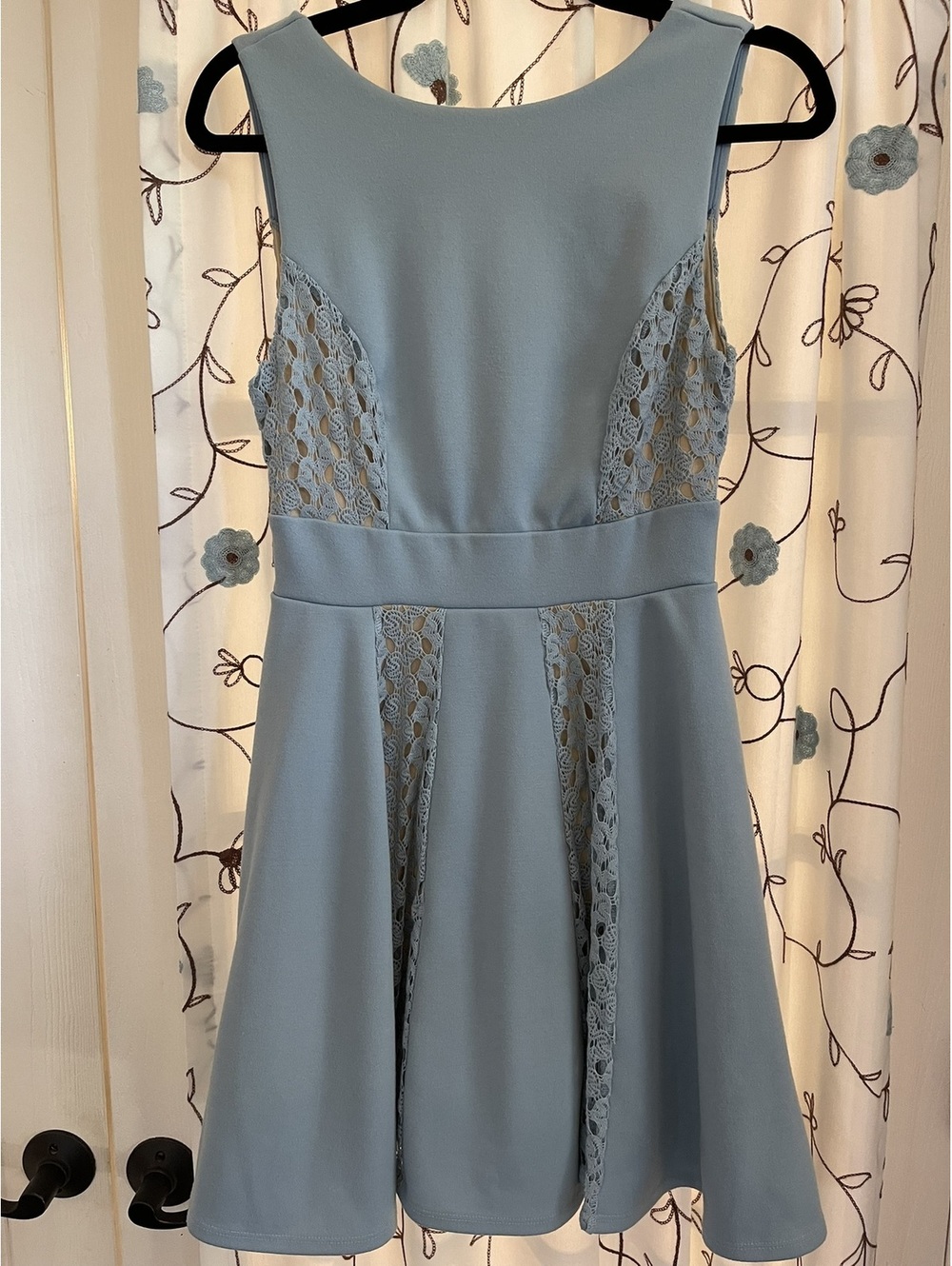Altar'd State M Light Blue Lace Panel Dress - Picture 2 of 13